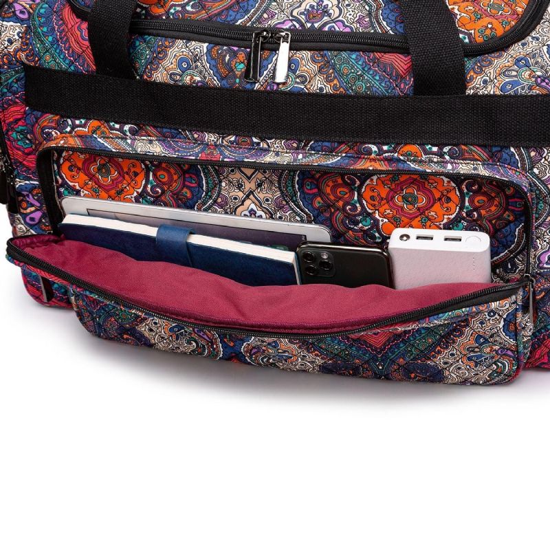 Boho Weekendtaske Canvas Travel Duffel