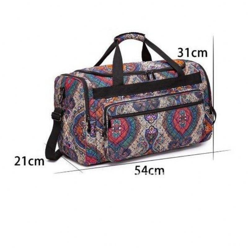 Boho Weekendtaske Canvas Travel Duffel