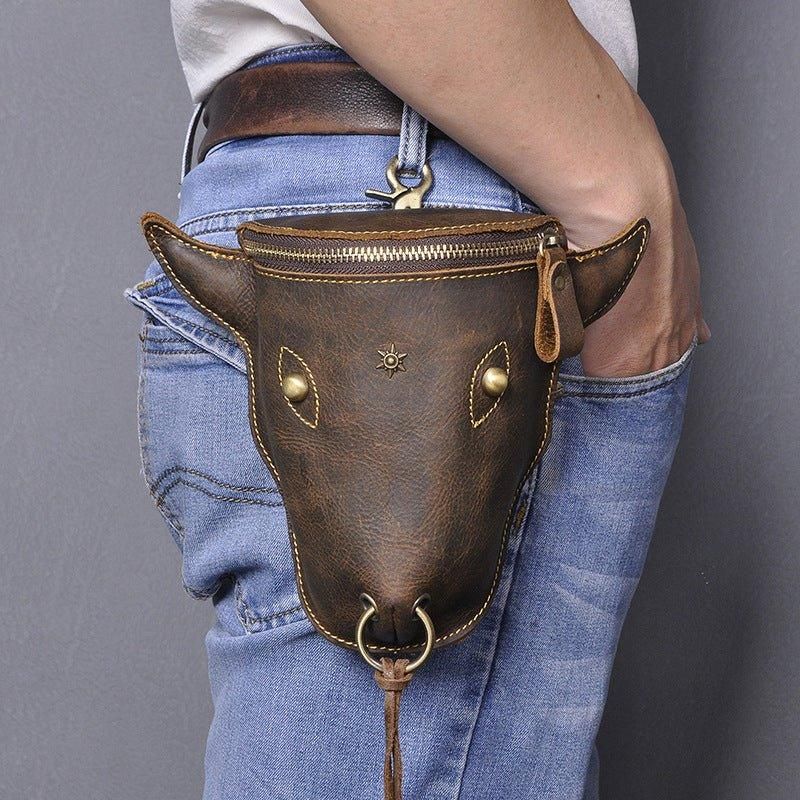 Cool Cow Head Lår Fanny Pack