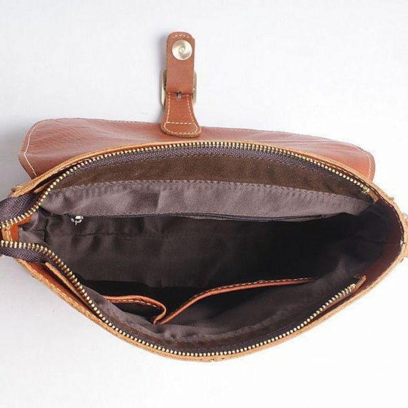 Kvinder Crossbody Messenger Bag Håndlavet Læder