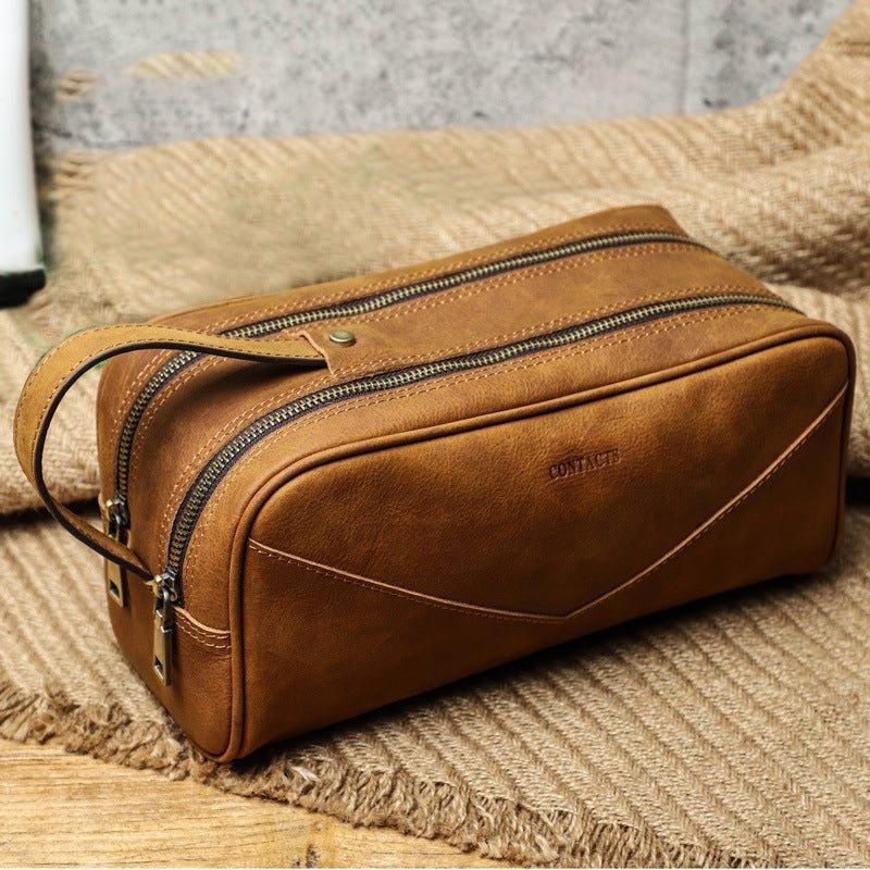 Læder Dopp Kit