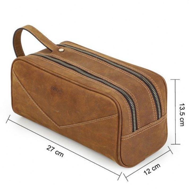 Læder Dopp Kit