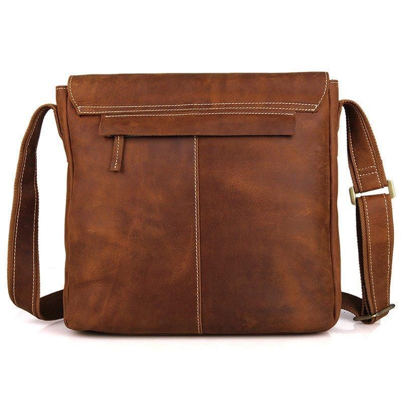 Læder Messenger Crossbody Taske Vintage