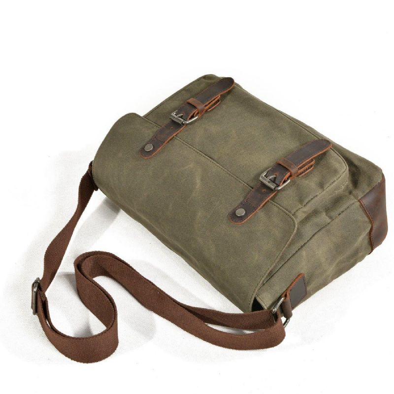 Lærred Messenger Bag Til Mænd Crossbody