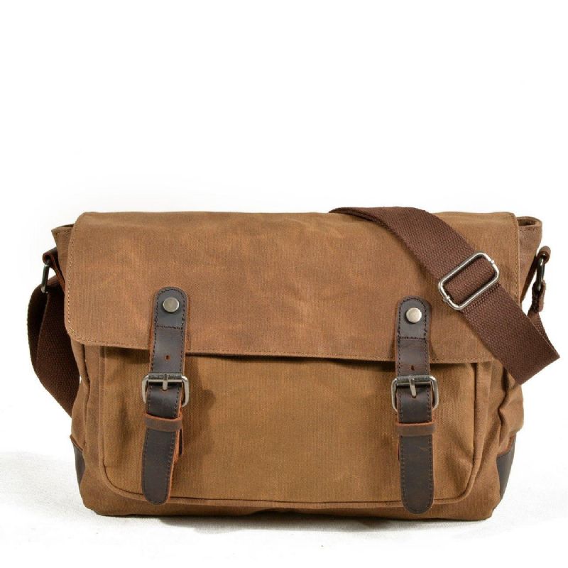 Lærred Messenger Bag Til Mænd Crossbody