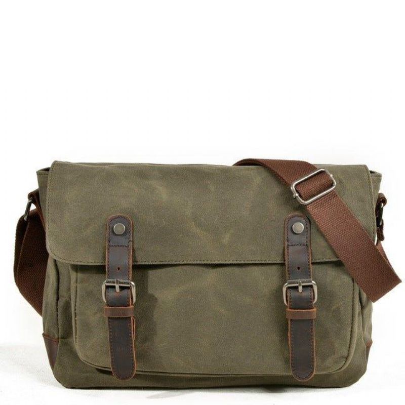 Lærred Messenger Bag Til Mænd Crossbody