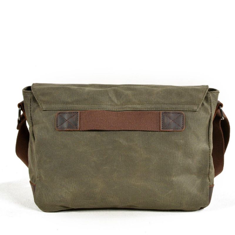 Lærred Messenger Bag Til Mænd Crossbody