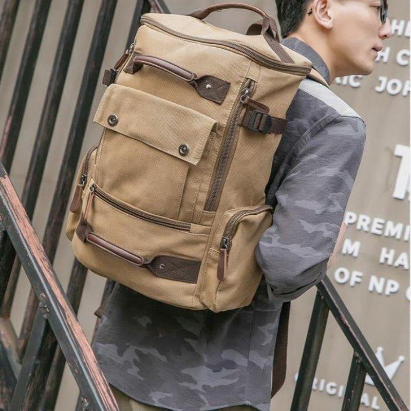 Lærredsrygsæk Casual Vintage Daypack