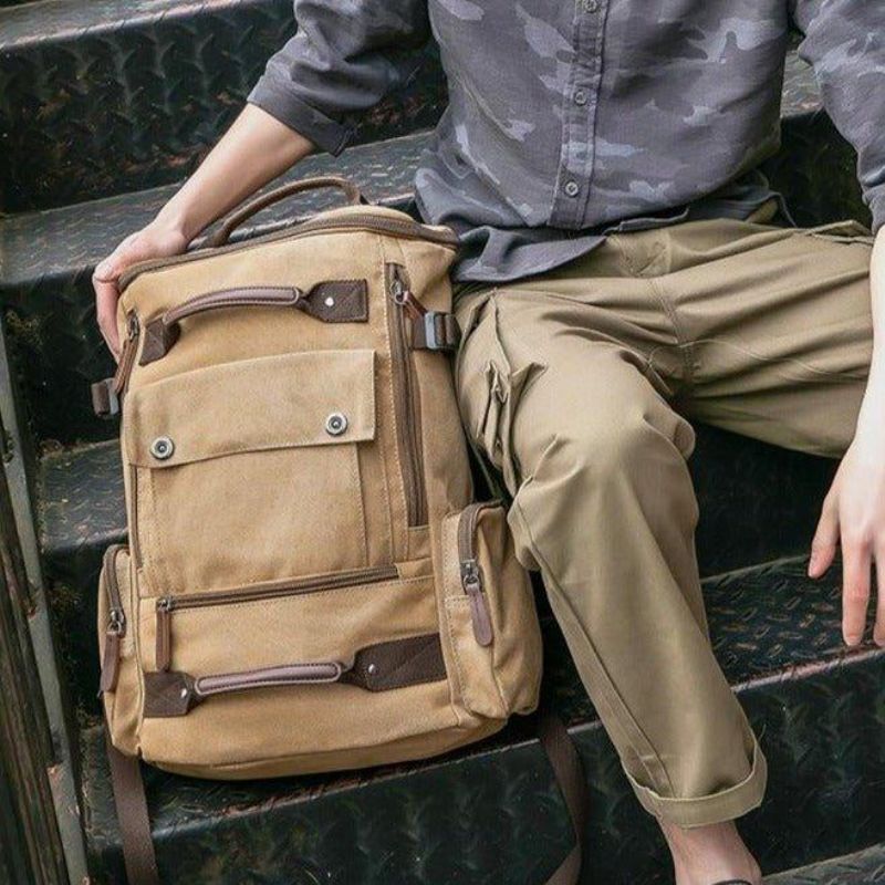 Lærredsrygsæk Casual Vintage Daypack