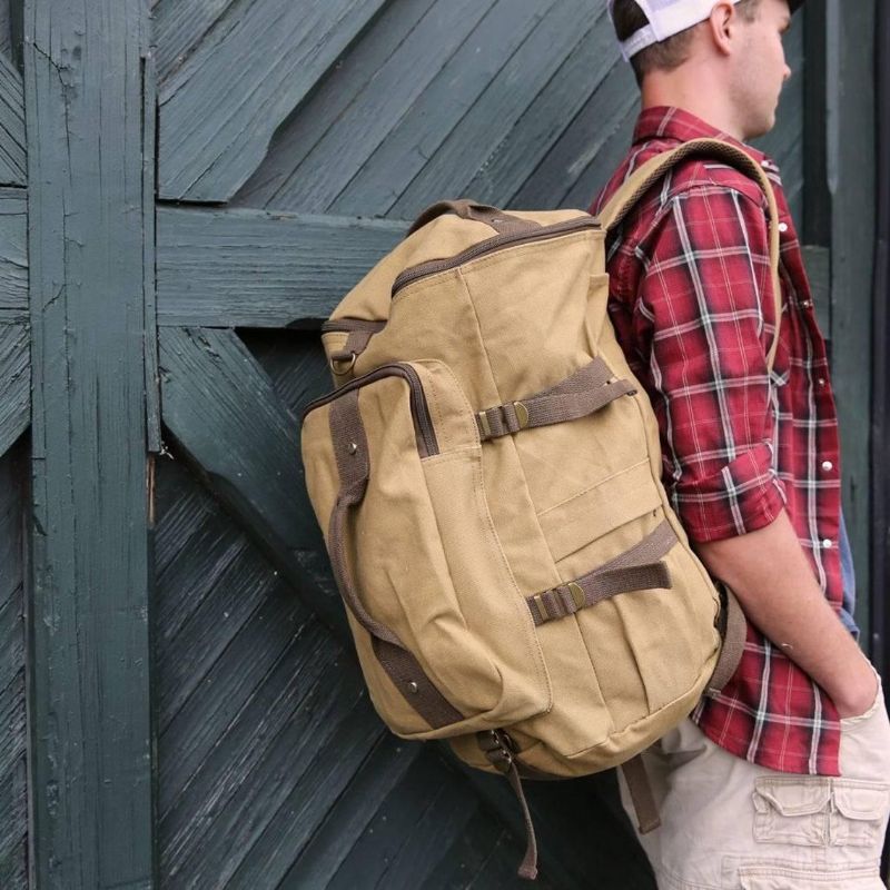 Lærredsrygsæk Vintage Large School Duffel