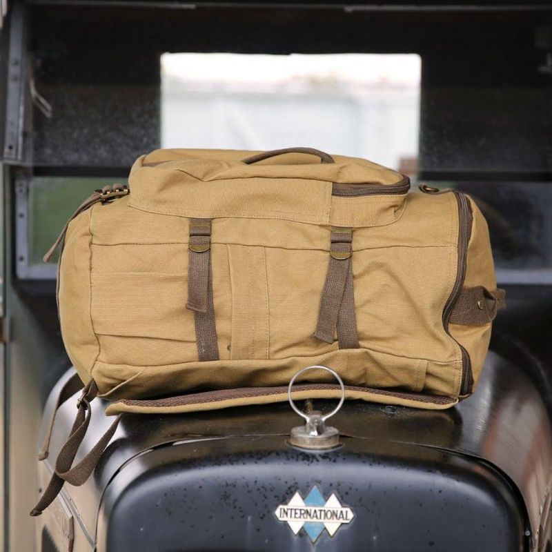 Lærredsrygsæk Vintage Large School Duffel