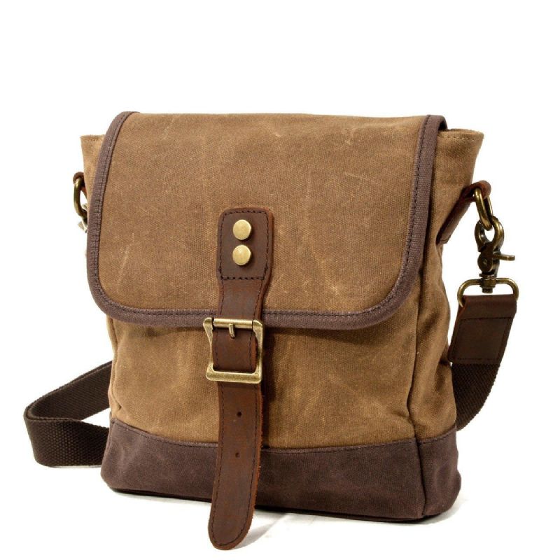 Lille Canvas Messenger Bag Crossbody Vintage