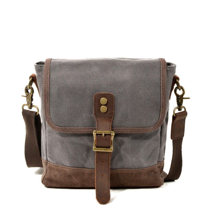 Lille Canvas Messenger Bag Crossbody Vintage