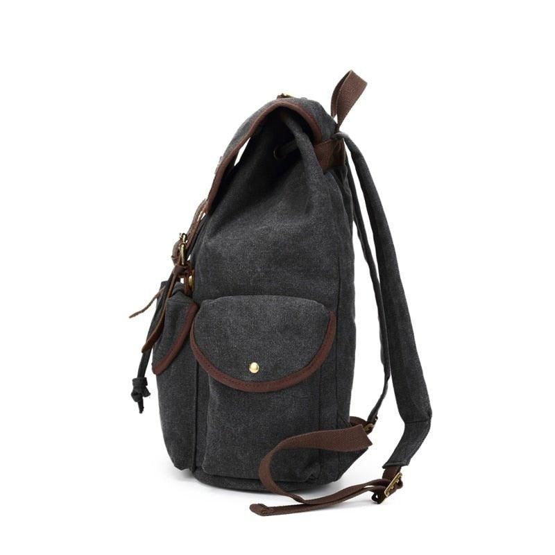 Mænd Casual Canvas Rygsæk Vintage Camping Daypack