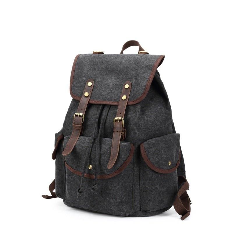 Mænd Casual Canvas Rygsæk Vintage Camping Daypack