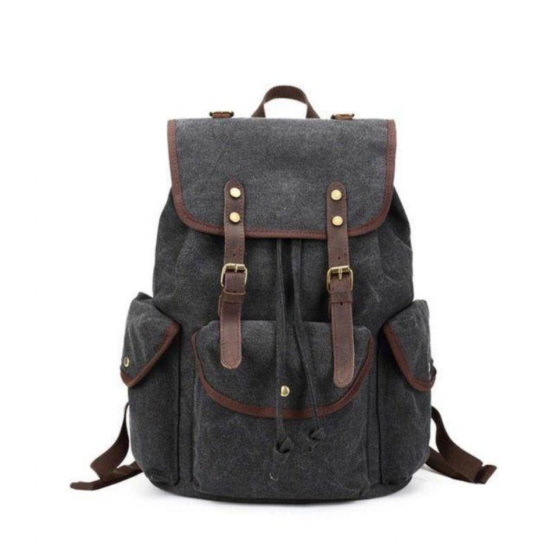 Mænd Casual Canvas Rygsæk Vintage Camping Daypack