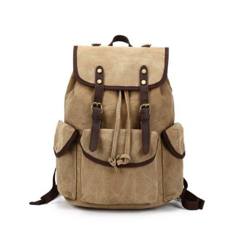 Mænd Casual Canvas Rygsæk Vintage Camping Daypack