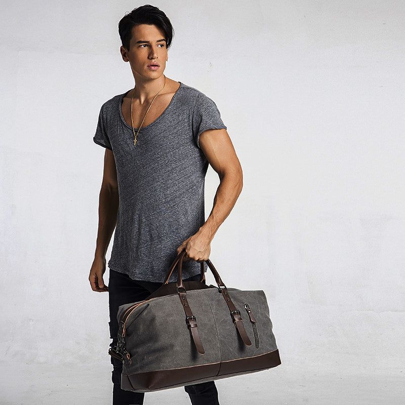 Overnight Canvas Travel Duffle Bag