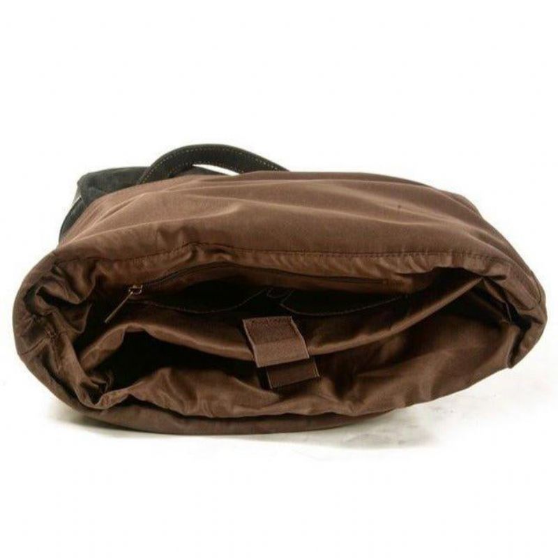 Roll Top Canvas Tote Med Rem Og Laptop-sleeve