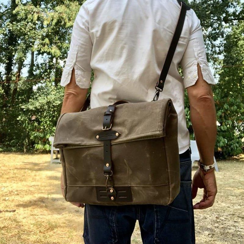 Vintage Canvas Messenger Bag Laptop Og Motobags