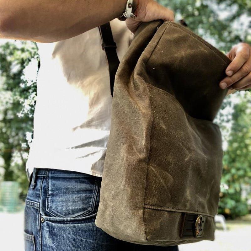 Vintage Canvas Messenger Bag Laptop Og Motobags