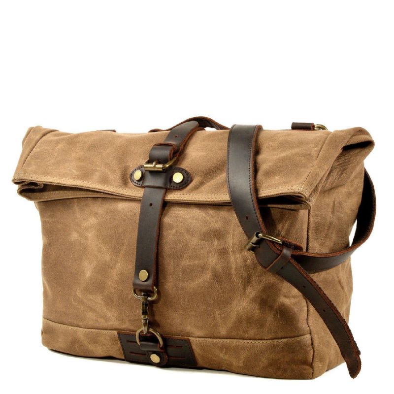 Vintage Canvas Messenger Bag Laptop Og Motobags