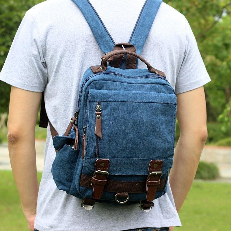 Vintage Canvas Messenger Sling Bag