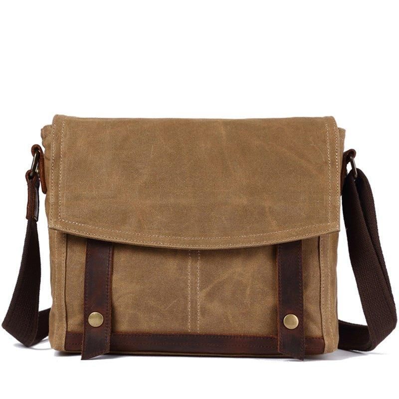 Vintage Messenger Bag Canvas Crossbody Til Mænd