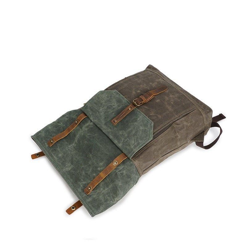 Vintage Rygsæk Roll Top Med Laptop Sleeve